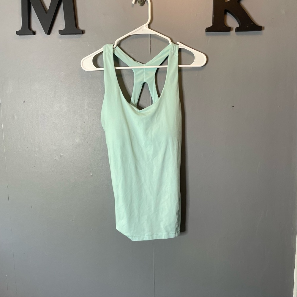 Gap Fit Racerback Mint Green Sleeveless Tank Top size medium